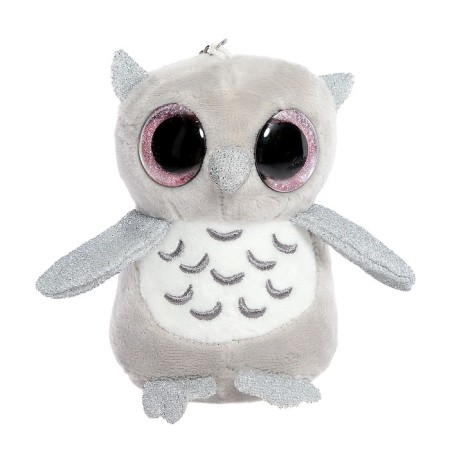 Soft toy "owl", on a key fob, color mix-4