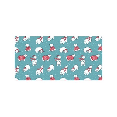 Basket for toys "Christmas polar bears, size 35x50 cm