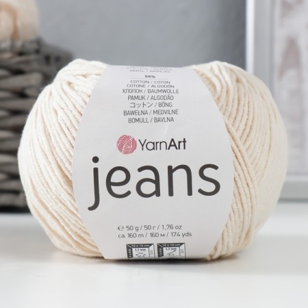 Yarn "jeans" 55% cotton, 45% acrylic 160m/50g (05 St.