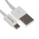 ONE Depot S22V, microUSB cable - USB, 2.4 A, 1 meter, white