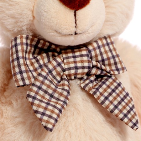 Soft toy "Bear Ernie with a bow", white color, 20 cm-4