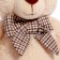 Soft toy "Bear Ernie with a bow", white color, 20 cm