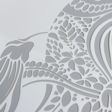 Stencil plastic "Bird in patterns" 29.7x21 cm-1