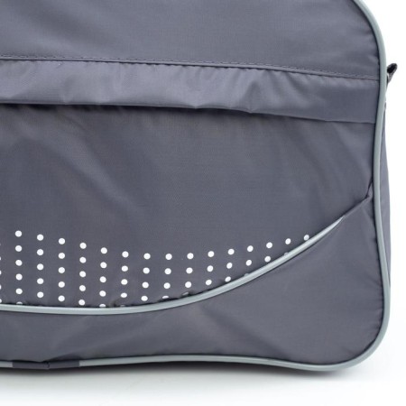 Sports bag with lightning, external pocket, gray color-2