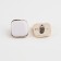 A set of buttons on the leg, 18 × 18 mm, 5 pcs, white/gold color