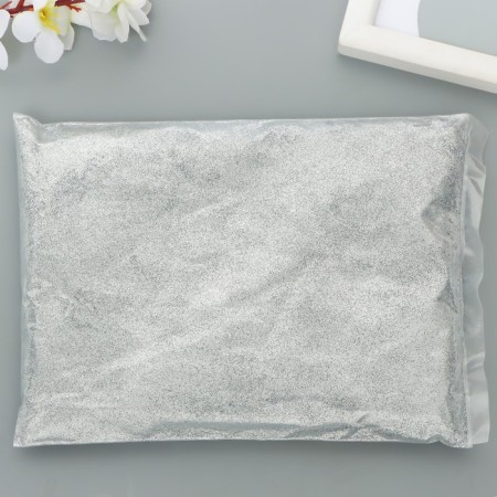 Glitter glitter decorative, dry 500 g, silver