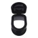 Country toilet, h = 35 cm, without a bottom, with holes for attaching to the floor, black