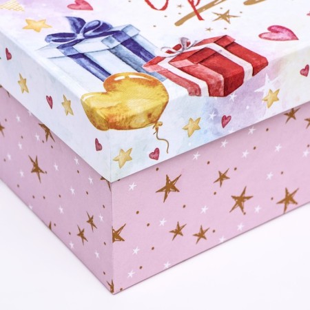 Gift box "Happy Birthday!", Rectangular, 27 x 17 x 11 cm-4