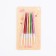 Candles in cocktail cake "Happy Birthday", 6 pcs, 6.5 cm, metallic