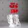 Kashpo wooden 13.3 × 11.6 × 15.5 cm with 3 flasks "Fairy", white give beautifully