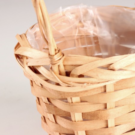 Wicker basket, d15x13xh42cm, natural, willow-1