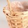 Wicker basket, d15x13xh42cm, natural, willow