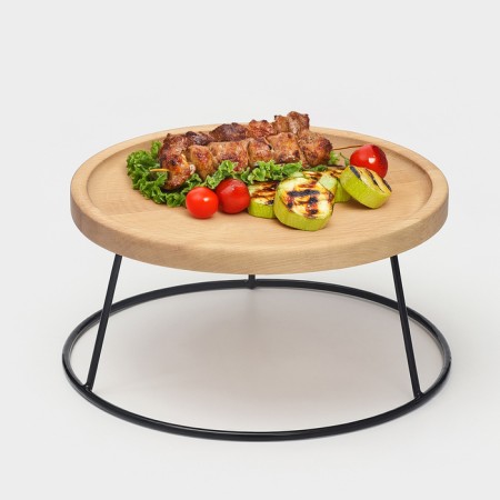 Castle stand, 20x25 cm, height 10 cm, metal, black color-3