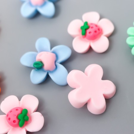 Decor for creativity Plastic "Harvesting in Flower" set 12 pcs mix 2x2 cm-2