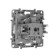 LEGRAND ETIKA 1-m, b/s outlet, with curtains, screw terminals, 16A, 250 V, aluminum
