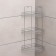 Corner regiment 3-tier "trapezius", 25 × 18 × 49 cm, color chromium