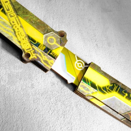 Wooden souvenir "Tanto knife", in a scabbard, yellow-7
