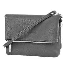 Women's bag B2618-05110, gray color, artificial leather, 20x8x16.5 cm