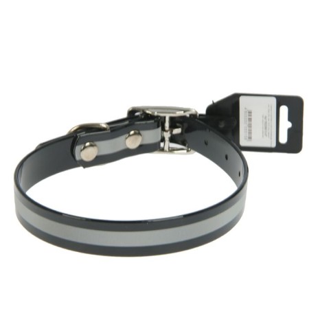 Biotan collar with a reflective strip, 39-51.5 x 2.5 cm, black