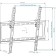 ARM Media Steel-4 TV, up to 40 kg, 22-65, wall, tilt, black