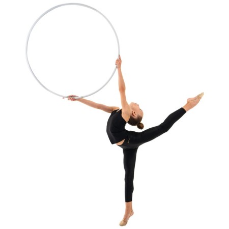 Hoop for rhythmic gymnastics Grace Dance, professional, d = 90 cm, white color-7