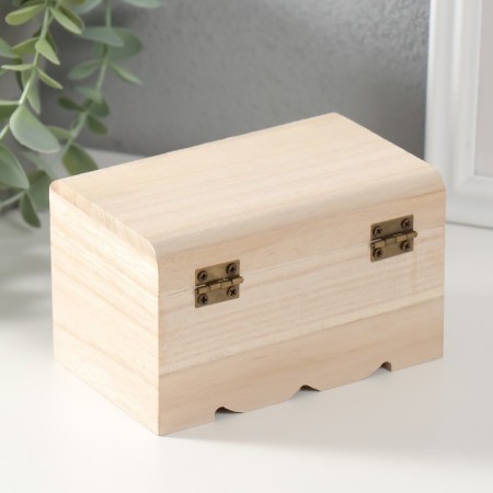 Casket wood for painting 7.5x7.5x12 cm-4