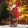 Santa Claus "in a red fur coat with twigs" 45 cm