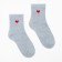 Women's socks "Red Heart", gray color, rr 36-40