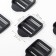 The buckle is regulatory, three -shaped, internal width - 25 mm, thickness - 2 mm, 10 pcs, black color
