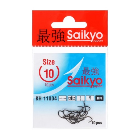 Hooks Saikyo KH-11004 Crystal BN No. 10, 10 pcs