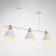 Chandelier 1066/3wt e27 60W white 90x20x90 cm Bayerlux