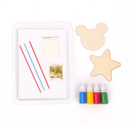 We draw a set for creativity using the EBRU technique "cat"-3