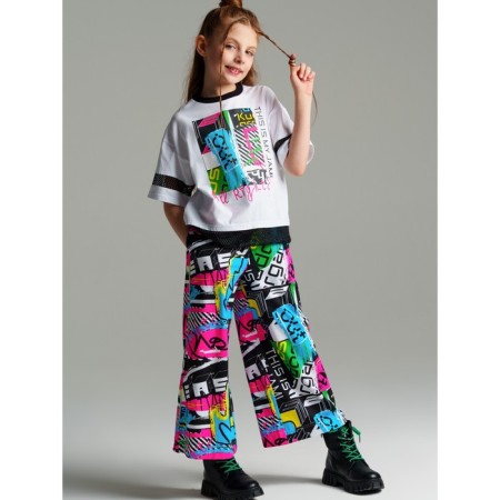 Брюки для девочки PlayToday, рост 140 см