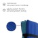 Tourist mat, folding, 170x51x0.8 cm, blue/turquoise color