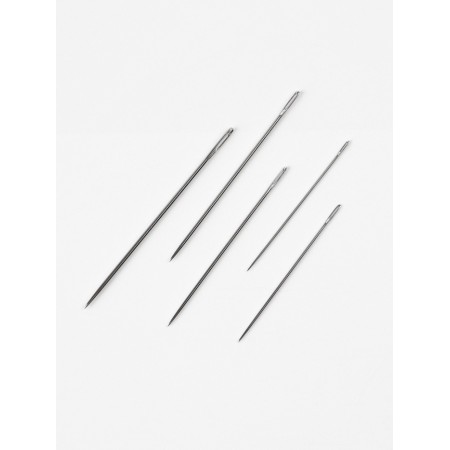 Sewing needles, set 15 pcs., D = 0.5/0.6/0.7/0.7/0.8 mm, 3.3-4.5 cm