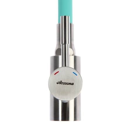 Accoona A9890K-3 kitchen mixer, single-leaf, flexible surge, 2 modes, turquoise-3