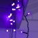 Girlyanda "Fart" 4 × 0.6 m, IP44, dark thread, 180 LED, purple glow, 8 modes, 220 V