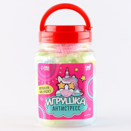 Игрушка-антистресс «Единорог»,в банке-6