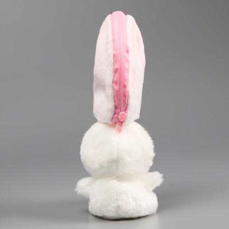 Soft toy "Bunny Klubnik" on the key fabric, 11 cm-11