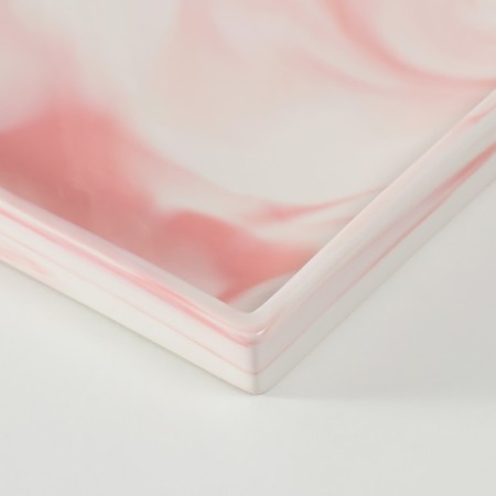 Standing interior ceramics "pink marble" square 30x30 cm-2