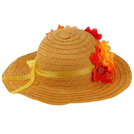 Carnival hat "Autumn bouquet", beige, p. 52–54 cm-6