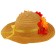 Carnival hat "Autumn bouquet", beige, p. 52–54 cm