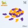 Faling claws "Duet Antitsarapas" (20 pcs), size M, orange-violet