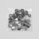 Installation button, omega 61 (o-shaped), d = 15 mm, black nickel color