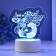 Светильник "Люблю тебя любить" LED RGB от сети RISALUX