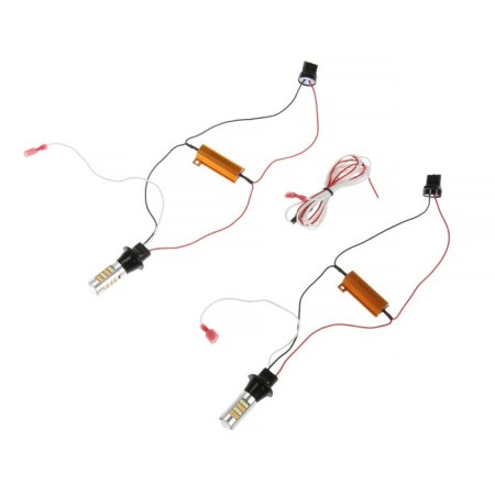 Auto Stuff LED T20, P21W, 12 V, 42 SMD, 100 W, white, yellow, set 2 pcs-1