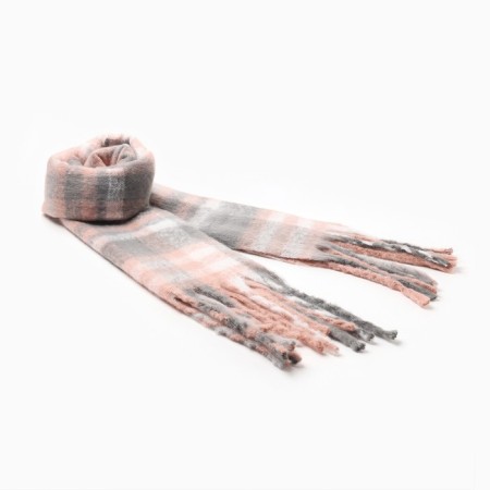 Female scarf, pink color, rr 48x195 cm