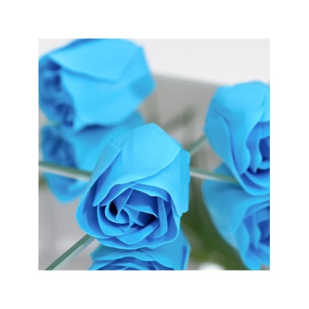 Soap roses, blue, set of 3 pcs.-5