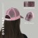 Women's cap with time to glow rhinestones, pink color, rr 56