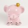 Pigger Ceramics "Pink Elephant with Wings in the Crown" 12.8x9.5x14 cm